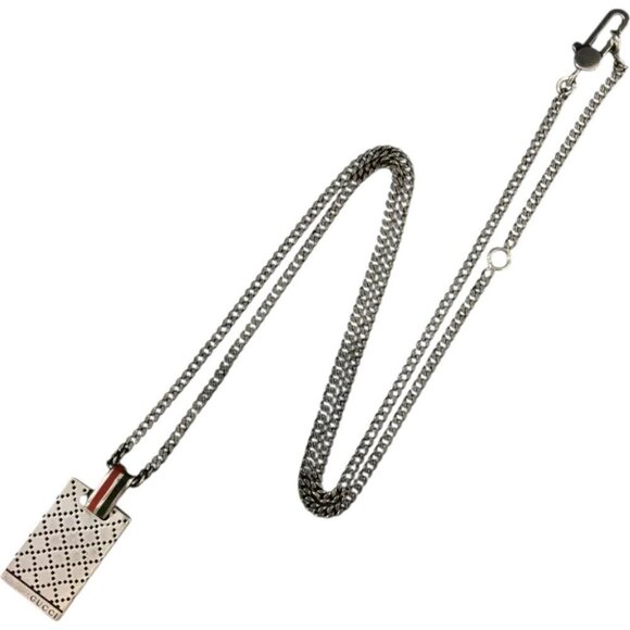113203BT (S2) Gucci Necklace Sherry Line Silver Metal - Picture 1 of 8